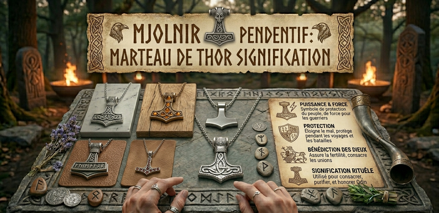 Mjolnir Pendentif : Marteau de Thor Signification & Prix