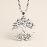 Thumbnail for Collier Arbre de Vie en argent 925 avec chaîne de 60 cm