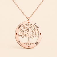 Thumbnail for Collier Arbre de Vie personnalisé en finition Rose Gold