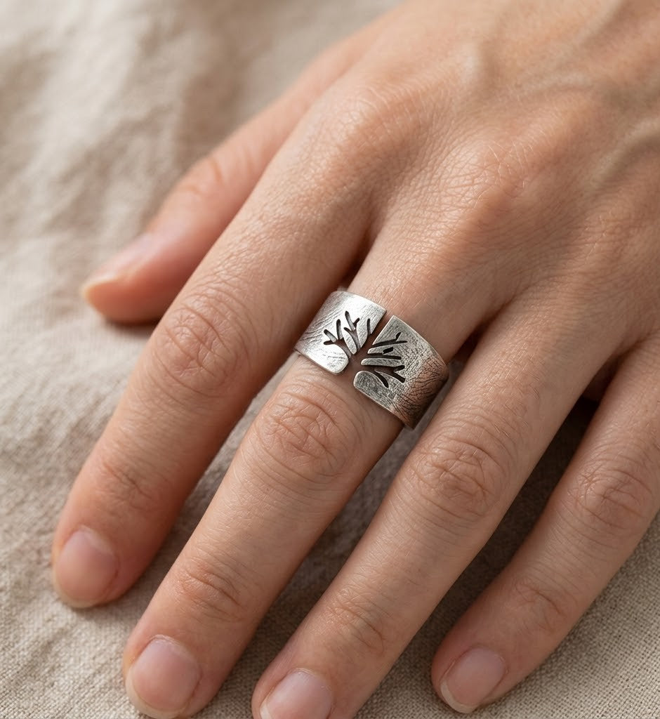 Bague Arbre De Vie Ajustable portée