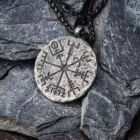 Thumbnail for Vegvisir Stone Necklace